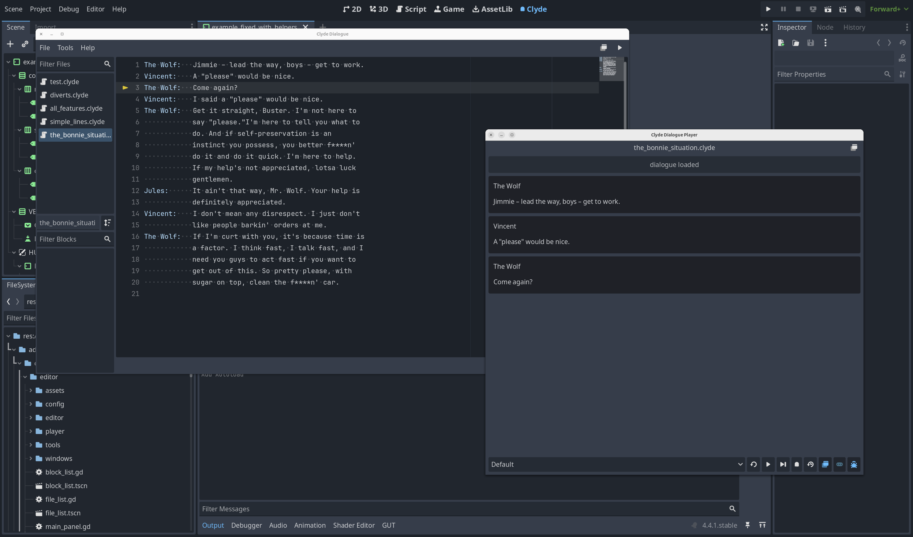 Floaging player example